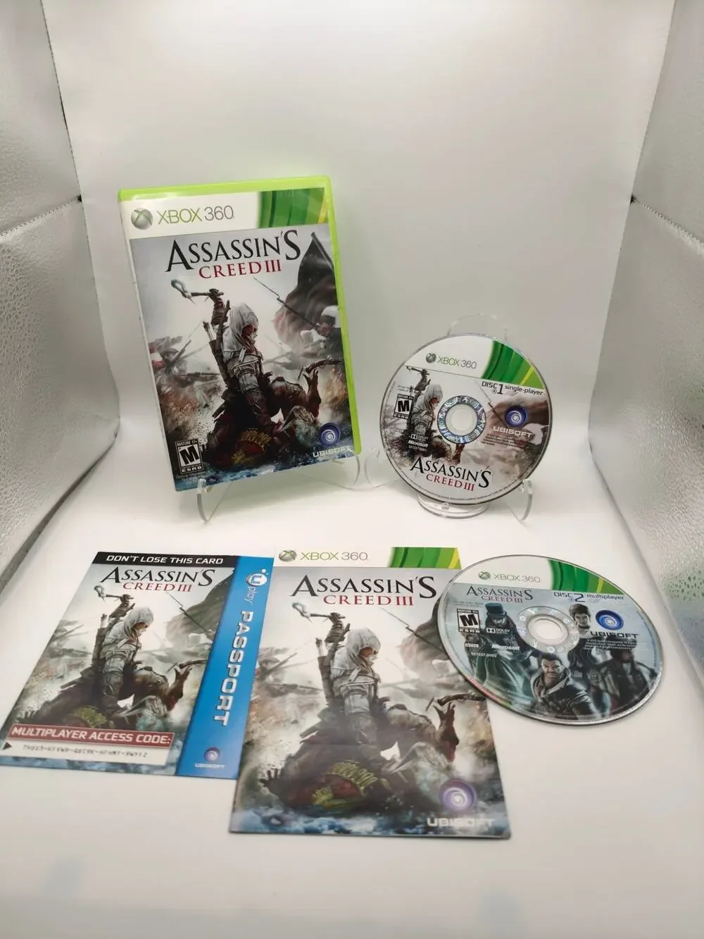 Assassin's Creed III Xbox 360 2-Disc CIB w/ Manual & Code